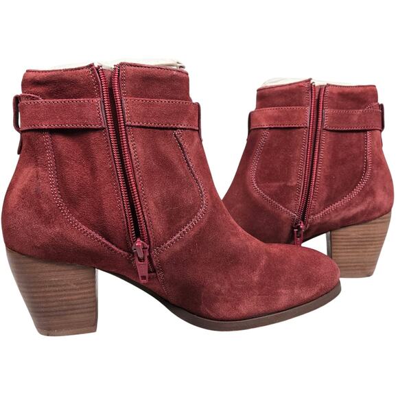Diba Sleek Burgundy Suede Bootie 8.5 NWT - Picture 8 of 14